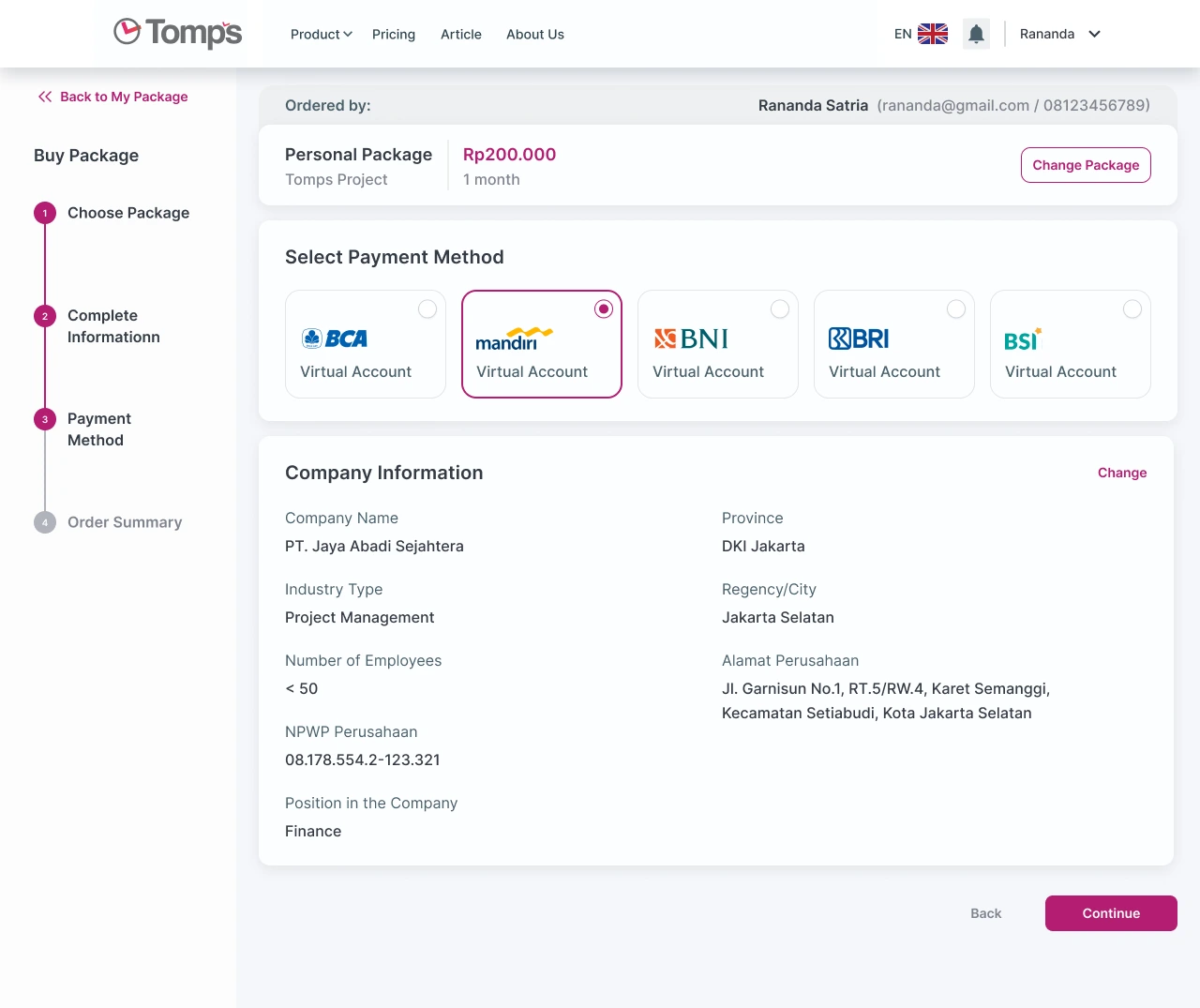 Tomps Saas Apps